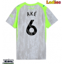 Manchester City Nathan Ake #6 Replica Third Shirt Ladies 2025-26 Short Sleeve